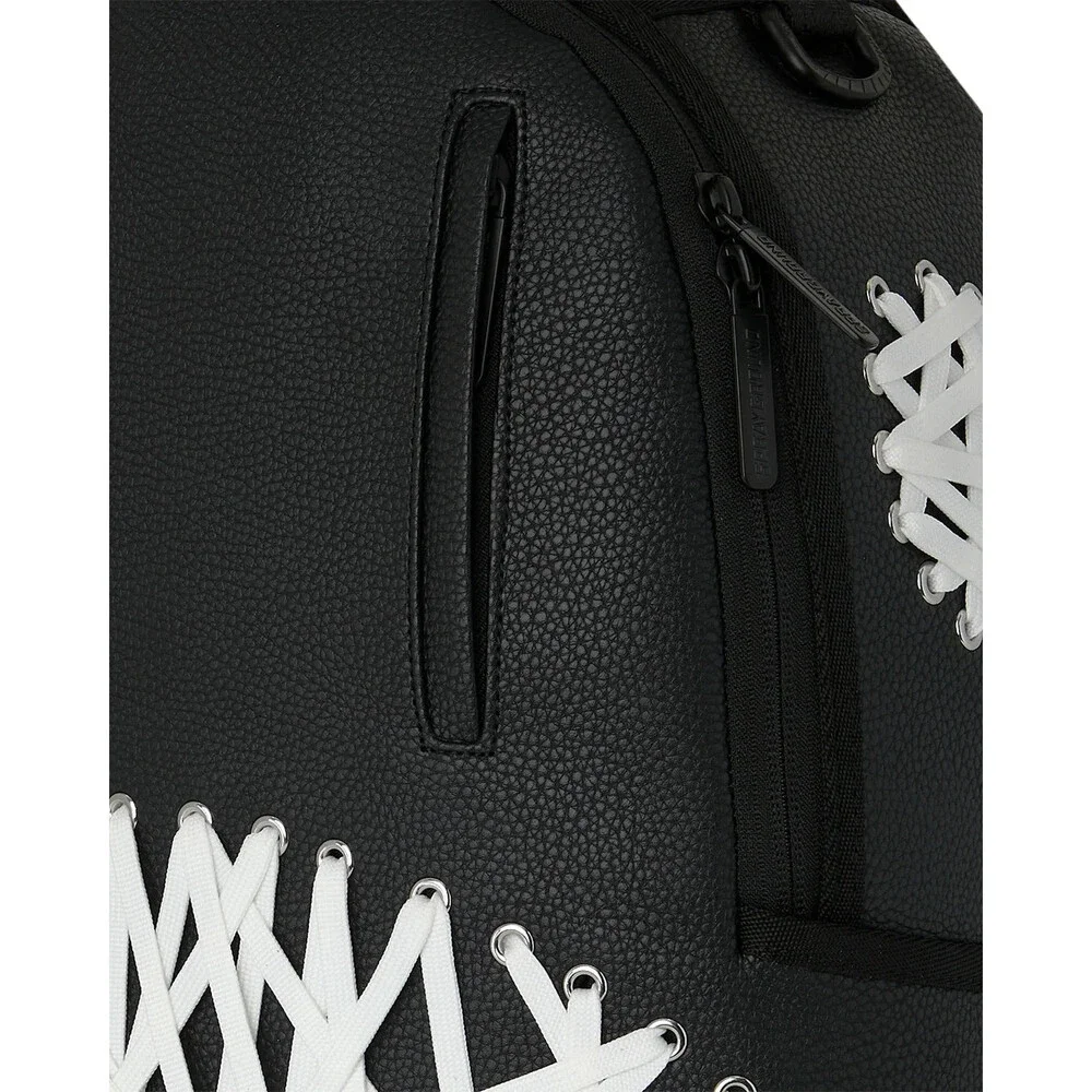 Sprayground Lace Maze Backpack Unisex Black Laptop Sleeve Top Handle Bag SPR290